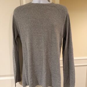 Billy Reid Mini Waffle Crew - Grey